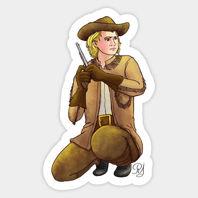 Buffalo Bill: Pony Express Rider Sticker by reynoldjay